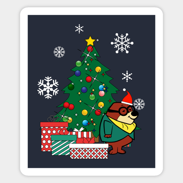 Morocco Mole Around The Christmas Tree Secret Squirrel Sticker by Nova5